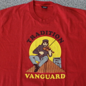 90s USA製 Santa Clara Vanguard Tシャツ XXL レッド オーケストラ ツアー ヴァイオリン ミュージック 楽器 Screen Stars ヴィンテージ