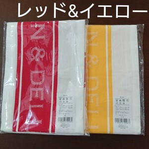DEAN & DELUCA ディーンアンドデルーカ ティータオル レッド イエロー ふきん ランチョンマット ディーン&デルーカ
