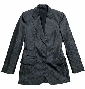 SS1998 GUCCI BY TOM FORD GG MONOGRAM TAILORED JACKET グッチ　モノグラム　ロゴ　総柄　ジャケット