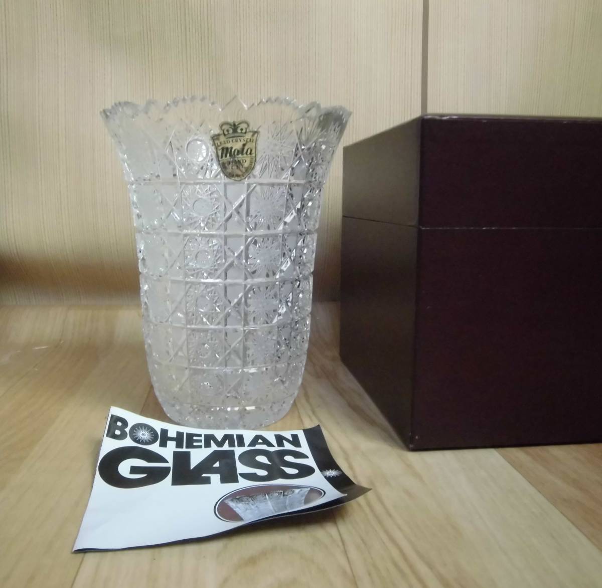 新しいコレクション BOHEMIANGLASSボヘミアグラス最高級クリスタル花瓶PK500 - 花瓶 - alrc.asia