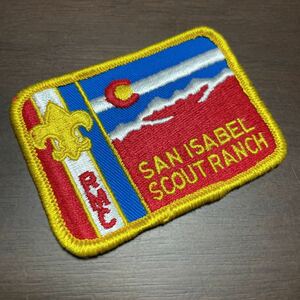 ボーイスカウト　刺繍　ワッペン　SAN ISABEL SCOUT RANCH RMC レア