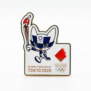 ミライトワ聖火トーチピンバッジ★東京オリンピック2020公式グッズ