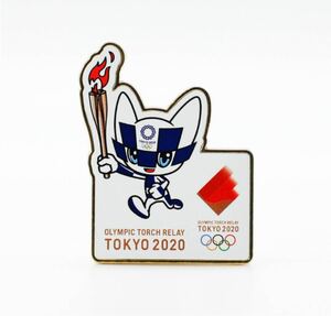 ミライトワ聖火トーチピンバッジ★東京オリンピック2020公式グッズ