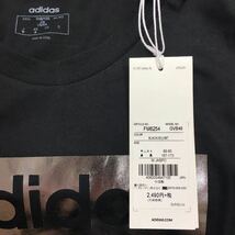 542 ☆ 未使用 【adidas】アディダス グラフィック Tシャツ ブラック シルバーメタリック Mサイズ FM6254 GVB49 価格2,490＋税_画像8