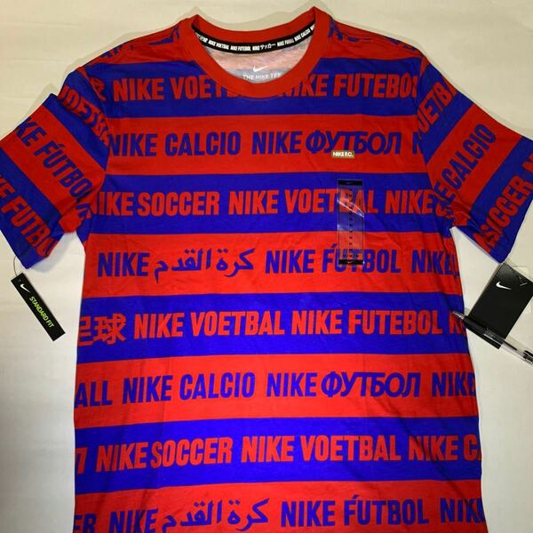 NIKE サッカー　Tシャツ ボーダーTシャツ 半袖Tシャツ