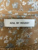 AZUL BY MOUSSY★アズールバイマウジー★ランダムフラワー柄ガウン ロングカーディガン 羽織り シアー シフォン 七分袖★サイズM　813-8_画像4