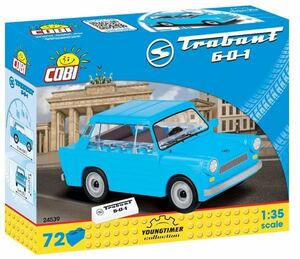 COBI block * 1/35 scale automobile * tiger van to601 / Trabant 601 * new goods / unopened * EU made * East Germany. famous car 