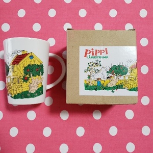 Pippi long . under. pipi pretty Pippi mug world exhibition coffee cup new goods rare price 