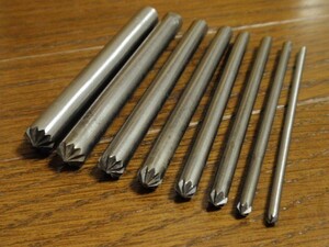 訳あり 菊割り棒 打ち具 ハトメ ジャンパー ホック足潰 8本