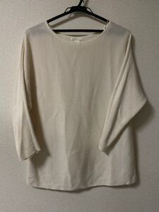 カットソー リブカットソー 7分袖