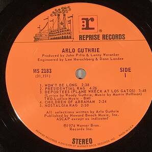 LP(輸入盤)●アーロ・ガスリー Arlo Guthrie／SAME TITLE※邦題：家路●良好品！の画像3