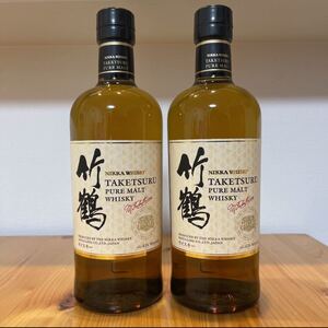 ニッカ NIKKA ウイスキー whiskey竹鶴 700ml 2本セット