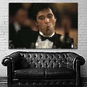 スカーフェイス Scarfaceo 特大 ポスター 約150x100cm 海外 映画 アル・パチーノ インテリア グッズ 絵 雑貨 写真 アート 大 4