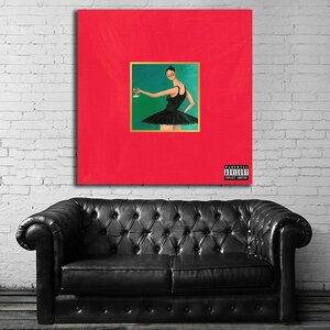 カニエ・ウェスト Kanye West 特大 ポスター 100x100cm 海外 ヒップホップ ラッパー アート インテリア グッズ 写真 雑貨 絵 フォト 大 7