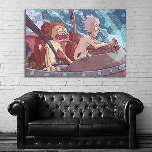 リック・アンド・モーティー Rick and Morty 特大 ポスター 150x100cm 海外 アメリカ アニメ アート インテリア グッズ 写真 雑貨 大 2