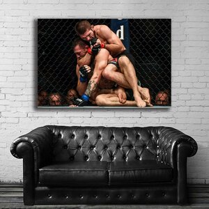 コナー・マクレガー ハビブ・ヌルマゴメドフ 特大 ポスター 150x100cm 海外 UFC 総合 格闘家 ボクシング グッズ 雑貨 絵 写真 大 1