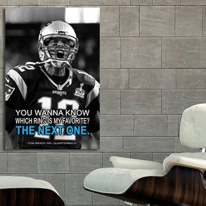 Patriots ペイトリオッツ 特大 ポスター 150x100cm トム・ブレイディ NFL 海外 グッズ アメフト スーパーボウル 雑貨 絵 写真 大 7