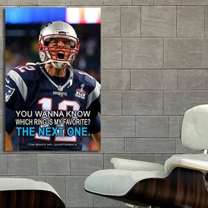 Patriots ペイトリオッツ 特大 ポスター 150x100cm トム・ブレイディ NFL 海外 グッズ アメフト スーパーボウル 雑貨 絵 写真 大 6