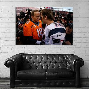 Patriots ペイトリオッツ 特大 ポスター 150x100cm トム・ブレイディ NFL 海外 グッズ アメフト スーパーボウル 雑貨 絵 写真 大 4