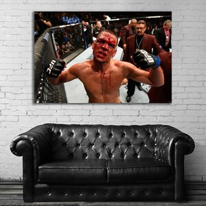 Nate Diaz ネイト・ディアス 特大 ポスター 150x100cm 海外 UFC 総合 格闘家 ボクシング グレイシー 柔術 グッズ 雑貨 絵 写真 大 アート