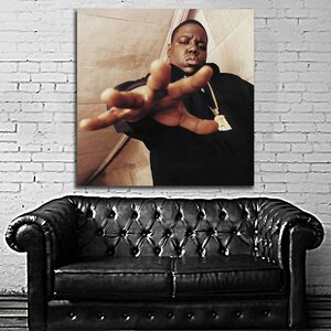 ノトーリアス ビッグ Notorious BIG 特大 ポスター 100x100cm 海外 ヒップホップ ラッパー アート インテリア グッズ 写真 雑貨 ビギー 1