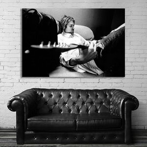 カート・コバーン ニルヴァーナ 特大 ポスター 150x100cm 海外 ロック アート インテリア グッズ 写真 雑貨 絵 ニルバーナ Kurt Cobain 16