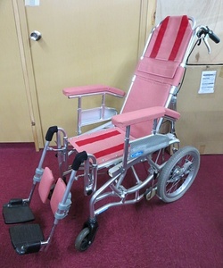 S3655 used shop front pickup limitation NISSIN day . medical care vessel for assistance wheelchair wheelchair pink A-one Toyohashi head office 