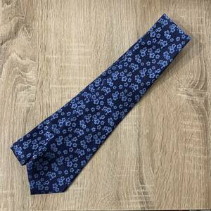 MICHAEL KORS original Thai blue fine pattern my koru course necktie / used condition * good 