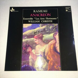 HARMONIA MUNDI 仏盤 クリスティー ラモー《アナクレオン》 1981年録音 AUDIOPHILE