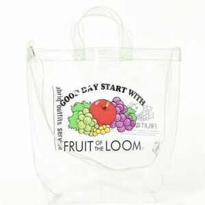  Edifice special order complete sale * fruit *ob* The * room /2WAY clear tote bag ( green )*417 EDIFICE/FRUIT OF THE LOOM/Begin publication 