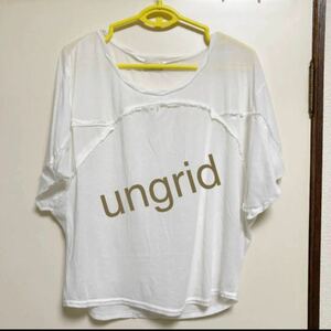 【送料込】アングリッド　ungrid Tシャツ　トップス　ドルマン 半袖Tシャツ