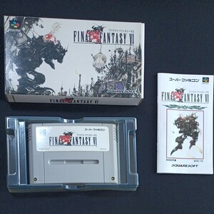 スーパーファミコン ファイナルファンタジーVI 動作確認済 【箱 取説付】