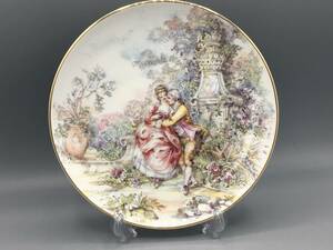 英国 貴婦人 貴族 花 ⑲ イギリス 飾り皿 絵皿 皿 (793)