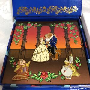 ディズニー 美女と野獣 限定940 ピンバッジボックスSET ベル&ビースト