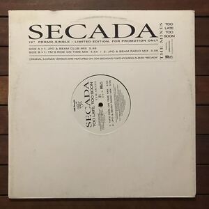 【house】Secada / Too Late, Too Soon［12inch］オリジナル盤《O-62 9595》