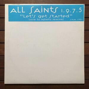 ●【r&b】All Saints 1.9.7.5. / Let's Get Started［12inch］オリジナル盤《O-191 9595》