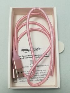 中古品★Amazonベーシック ライトニングケーブル ダブルナイロン編組 USB MFi認証済 iPhone充電ケーブル アドバンスドコレクション 0.9m