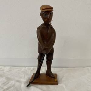 ビンテージ　イタリア製　ロメール人形　おじさん　木製　ウッド　オブジェ　ハンドメイド　インテリア　アンティーク　雑貨　210820