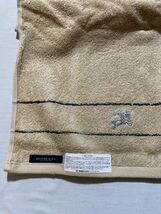 【正規品】BURBERRY / バーバリー　フェイスタオル　 未使用品　クリーム　ホース刺繍 　#bf-220_画像3