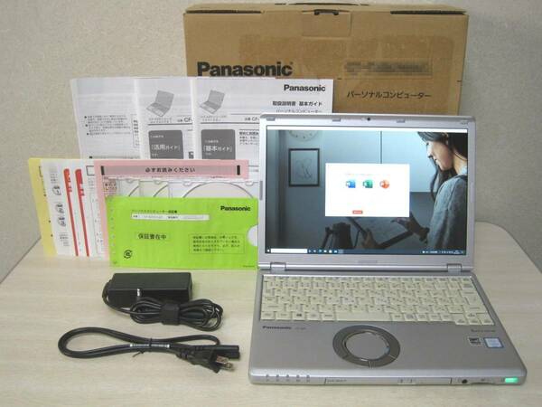 【Win10Pro64bit/バッテリー11時間28分以上/WUXGA1920×1200】Panasonic CF-SZ6 使用4626時間/i5-7200U/8GB/SSD128GB/Office Online