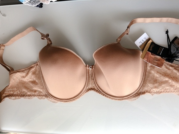 70F☆Chantelle シャンテル フランス海外高級ランジェリー 3Dスペイサーカップ 茶色