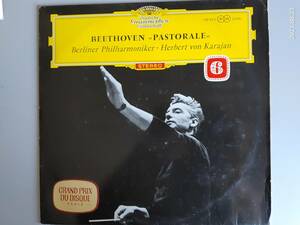 美盤　カラヤン指揮　ベルリン・フィルハーモニー管弦楽団　LPレコード「Ｓymphonie Nr.6 F-dur op.68(Pastorale)　