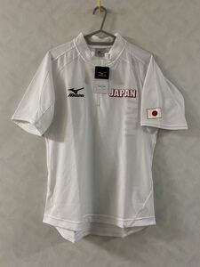 新品 体操日本代表 ハーフジップシャツ サイズS 支給品 MIZUNO JAPAN GYMNASTICS TEAM ミズノ 体操 オリンピック ポロシャツ