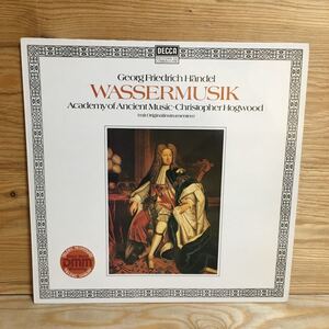 Y7FK4-210802 レア［LP レコード HANDEL: WASSERMUSIK ACADEMY OF ANCIENT MUSIC・CHRISTOPHER HOGWOOD 6.42445 33 1/3］ヘンデル