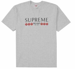 SUPREME 21SS Milano Tee シュプリーム Tシャツ Ash Grey グレー【S】