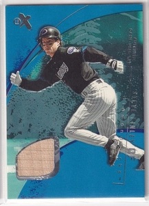 【バットカード】2001 FLEER E-X ESSENTIAL CREDENTIALS FUTURE #13 Steve Finley 18/48