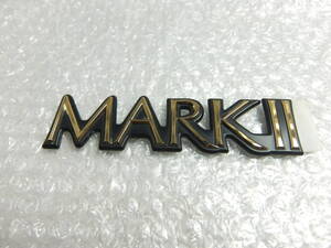 新品 81 マークⅡ MARKⅡ 純正 ゴールド エンブレム ブラックベース GX81 MX81 JZX81 旧車 当時物