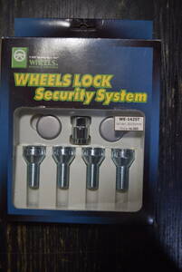 WHEELS LOCK Security System WE-1425T M14×1.50/25mm anti-theft lock bolt security system 4 pcs set key 2 ps attaching 6000 jpy 