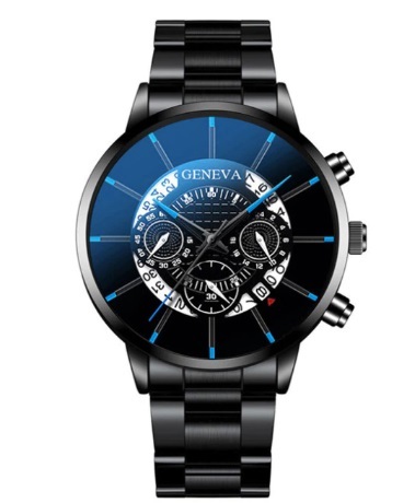 ¡Artículo imprescindible para hombres de negocios! Reloj de negocios de acero inoxidable para hombre., lujo, calendario de negocios, cuarzo, Hombre 8 a 14, accesorios, reloj, hecho a mano, otros