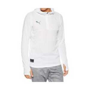 送料無料 PUMA FTBLNXT メンズXL プーマ サッカーウェア 長袖 フーデッド トレーニング パーカー メッシュ 656098 ホワイト フーディー